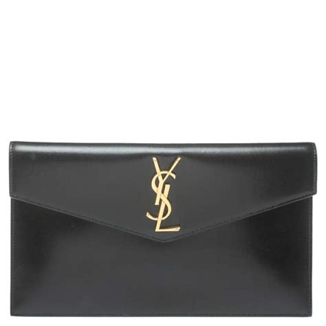 uptown leather clutch ysl|saint laurent uptown leather clutch.